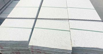 连云港芝麻白毛板，石材毛板