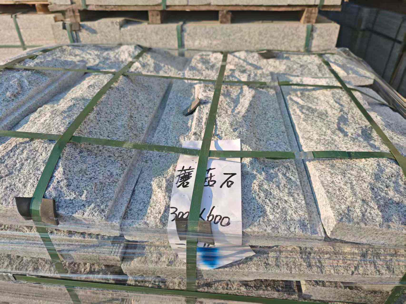 连云港芝麻白蘑菇石，自然面