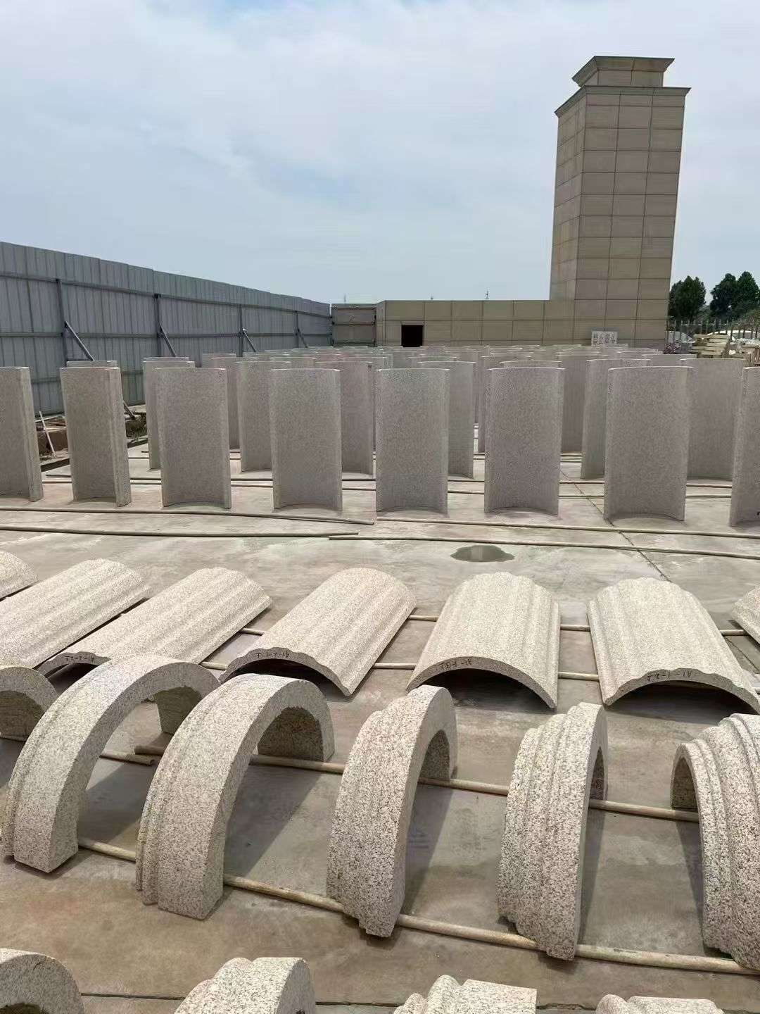 连云港黄金麻别墅柱皮 异形 线条定制